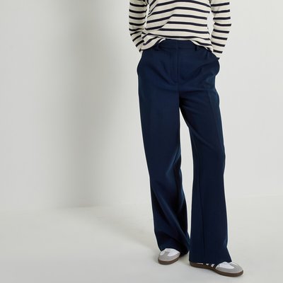 Pantalon bleu marine femme large best sale