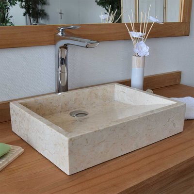 Vasque Coreal en marbre OCEAN LINE