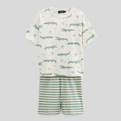Pyjama short imprimé en jersey coton BIO GOTS MONOPRIX