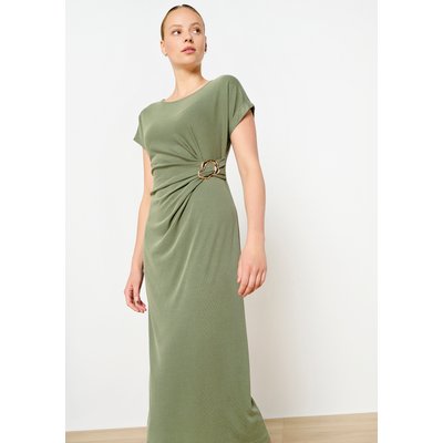 Robe midi drapée à anneau LOLALIZA