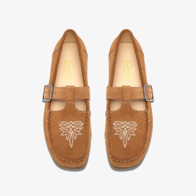 Sabrinas em pele camurça, WALLABEE EVO BAR CLARKS