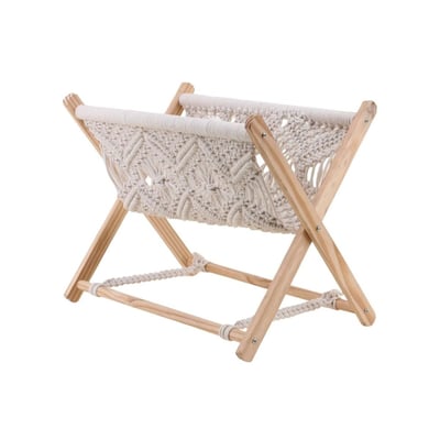 Porte revues pliable macramé ORNAMI