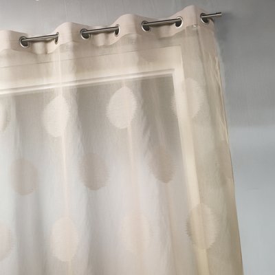 Voilage en étamine à gros pois HOME MAISON