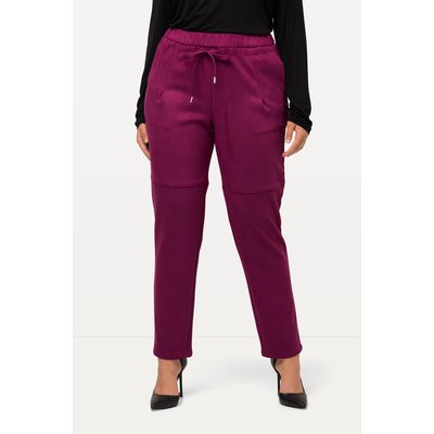 Pantalon simili cuir violet La Redoute