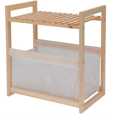 Porte-revues avec étagère 36x22x39cm WADIGA