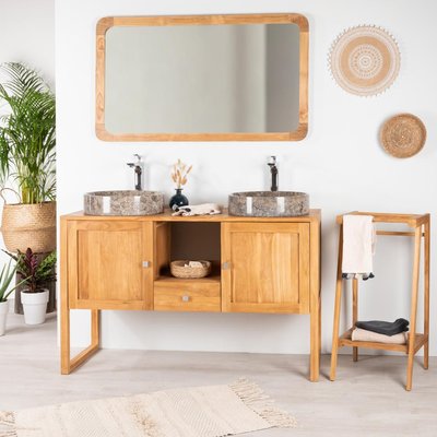 Meuble en teck rectangle 130 cm THÉA WANDA COLLECTION
