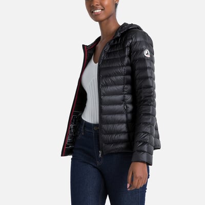 FEOYA Manteaux Duvet Femme Veste Décontracté Parka Doudoune Zippé