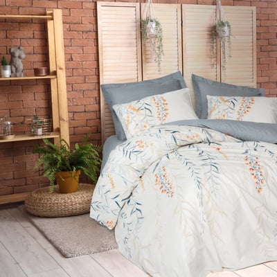 Parure housse de couette coton imprimée floral, Hiedra C DESIGN HOME TEXTILE