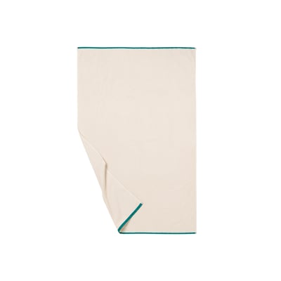 Serviette de toilette coton bio BUNDI CARRE BLANC