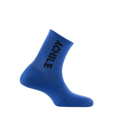 Tiges courtes unies inscription Achile semelle bouclette Coton ACHILE