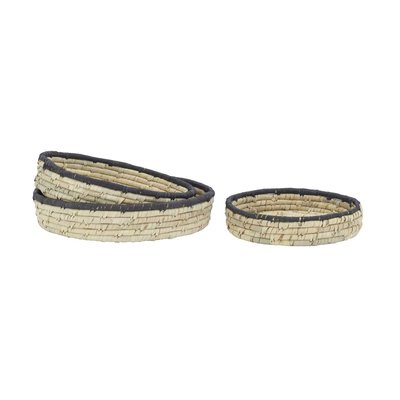 Corbeilles basses en jonc naturel (Lot de 3) AUBRY GASPARD