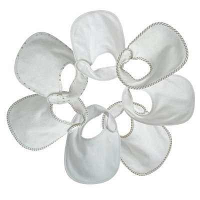Lot de 7 bavoirs naissance - Rose TROIS KILOS SEPT
