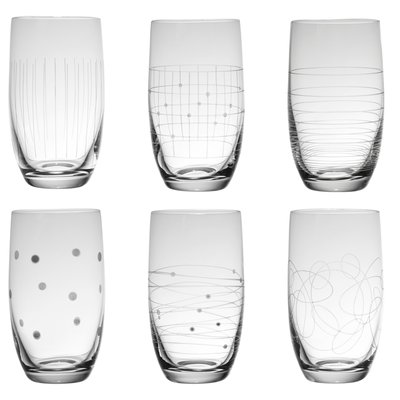 Boîte de 6 gobelets forme haute   33 cl-GRAPHIK TABLE PASSION
