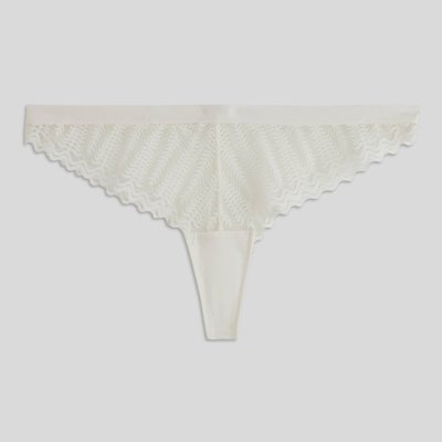 Tanga DIXIE en dentelle et microfibre, certifié OEKO-TEX MONOPRIX