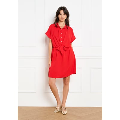 Robe col chemise nouée LOLALIZA