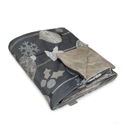 Plaid réversible de velour de NOËL RUSTIC NAF NAF HOME