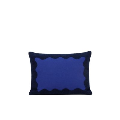 Housse de coussin en Coton rebrodé d'une broderie bouclette  NAMATA MADURA