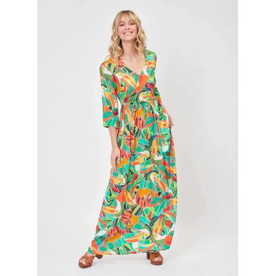 Robe longue imprimée fluide Ecovero QUIMPUR LA FIANCÉE