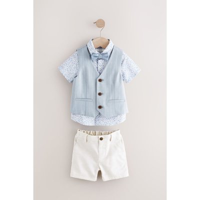 Gilet de costume chemise short nœud papillon NEXT