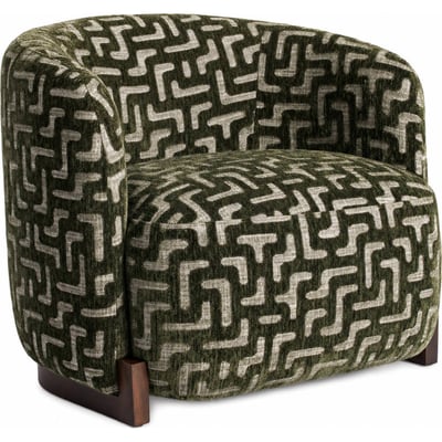 Fauteuil lounge motif géométrique RECOLLECTION
