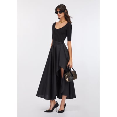 Robe longue en maille avec nœud LIU JO