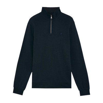 Sweat à col montant zippé motif/style logo brodé LYLE AND SCOTT