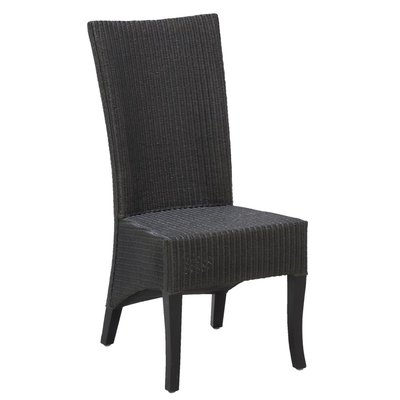Chaise en loom noir et acajou Adlon AUBRY GASPARD