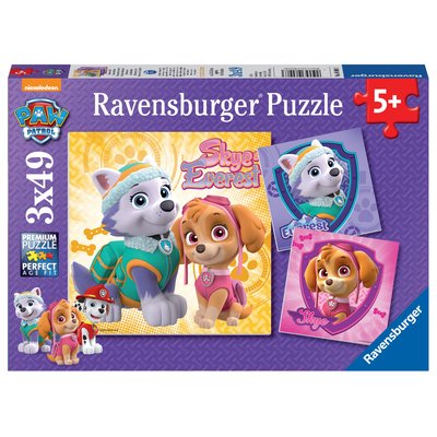 Puzzle 3x49 p Pat patrouille Skye et everest RAVENSBURGER