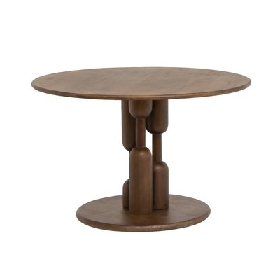 Table à manger ronde en bois de manguier  ZOLA MADE IN MEUBLES 
