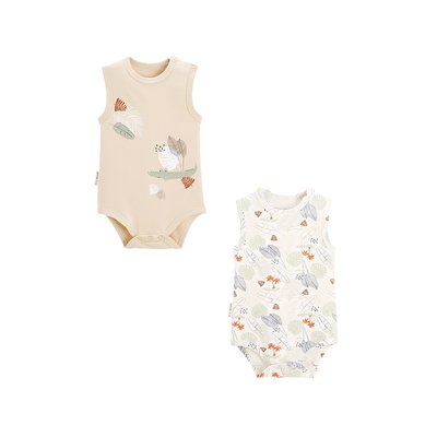 Lot de 2 bodies bébé sans manches SIAN PETIT BEGUIN