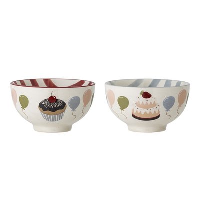 Bols grès décoration gâteaux  Darby set de 2 BLOOMINGVILLE