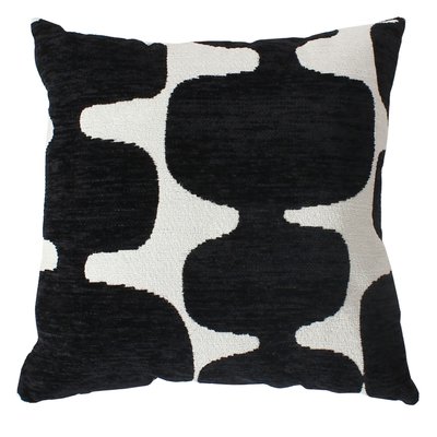 Coussin décoratif déhoussable jacquard motif moderne HOME MAISON