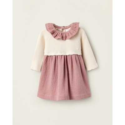 Robe rose col claudine outlet