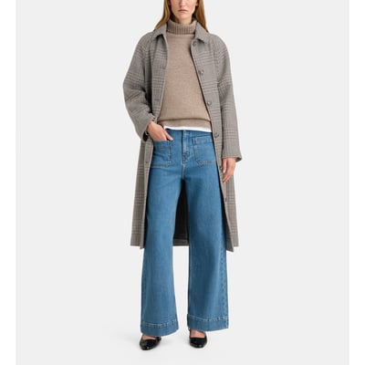 Manteau long freya bis prince-de-galles GALERIES LAFAYETTE