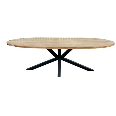 Table de repas ovale en bois massif - ALEVO MATHI DESIGN