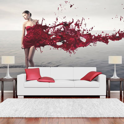 Papier peint intissé panoramique Personnes Red beauty EDEN
