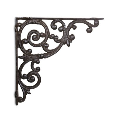 Crédence Fonte Marron 33.5x4.5x33.5cm - DECORATION D’AUTREFOIS