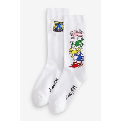 Chaussettes brodées keith haring, 2 paires NEXT