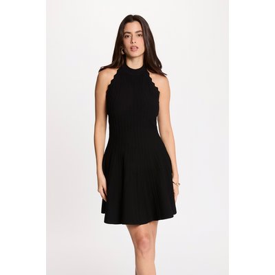 Robe tricot évasée sans manches MORGAN