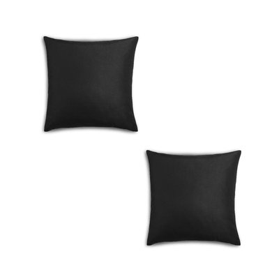 Lot de 2 taies d'oreiller coton Uni EDEN