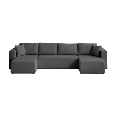 Canapé Panoramique Convertible Tissu bouclette 7 places - TOPAZE LISA DESIGN