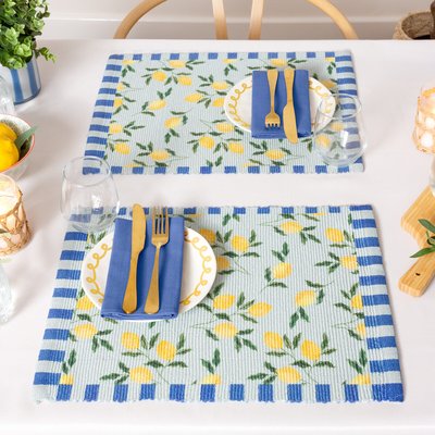 Set of 4 Lemons Placemats FURN.