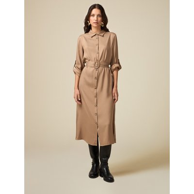 Robe-CHEMISIER en twill de viscose fluide OLTRE