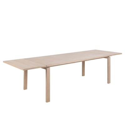 Table rectangulaire extensible en chêne blanchi L200/300 - LIAC HELLIN, DEPUIS 1862