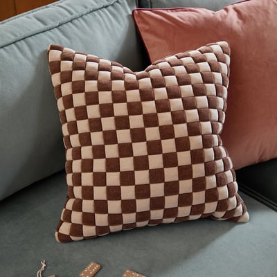 Softie Checkerboard Quilted Cushion FURN.