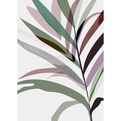 Tableau Sur Verre Synthétique Tropical Coloré 80x120 Cm ILLUSTRATION CEANOTHE