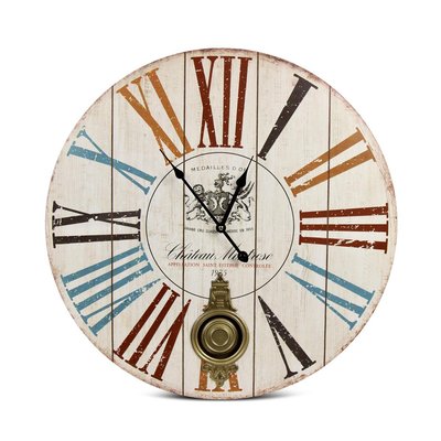 Horloge ancienne balancier château montrose DECORATION D’AUTREFOIS