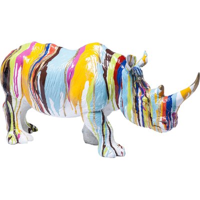 Déco rhino coulées de peinture KARE DESIGN