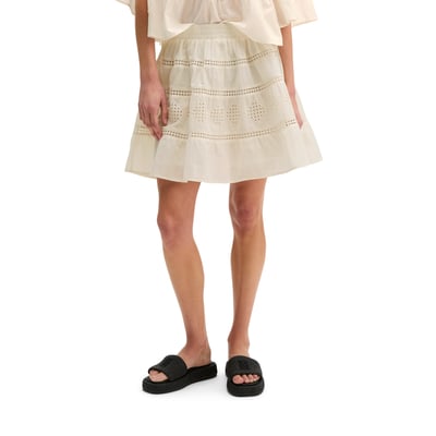Boho-rock dans le style folklorique loose en voile de coton brodé MARC O'POLO
