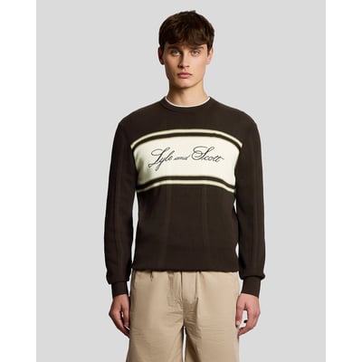 Pull en coton et  maille LYLE & SCOTT